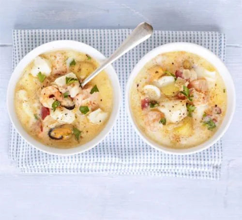 Simple seafood chowder &ndash; Ocean2Fish