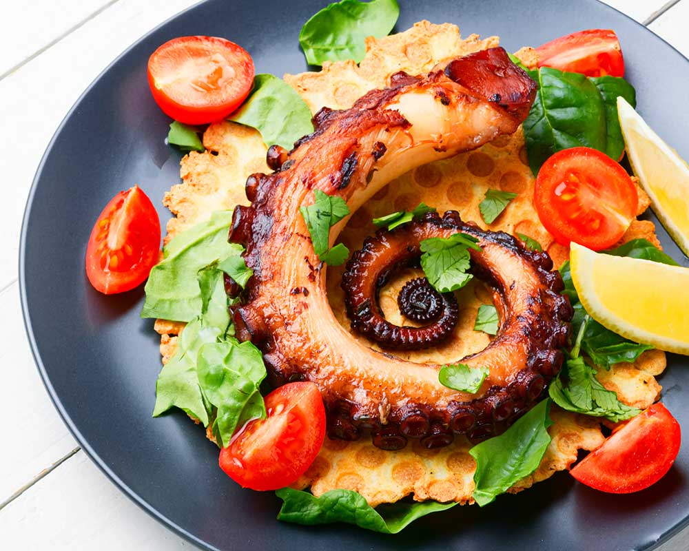 Special grilled marinated Octopus